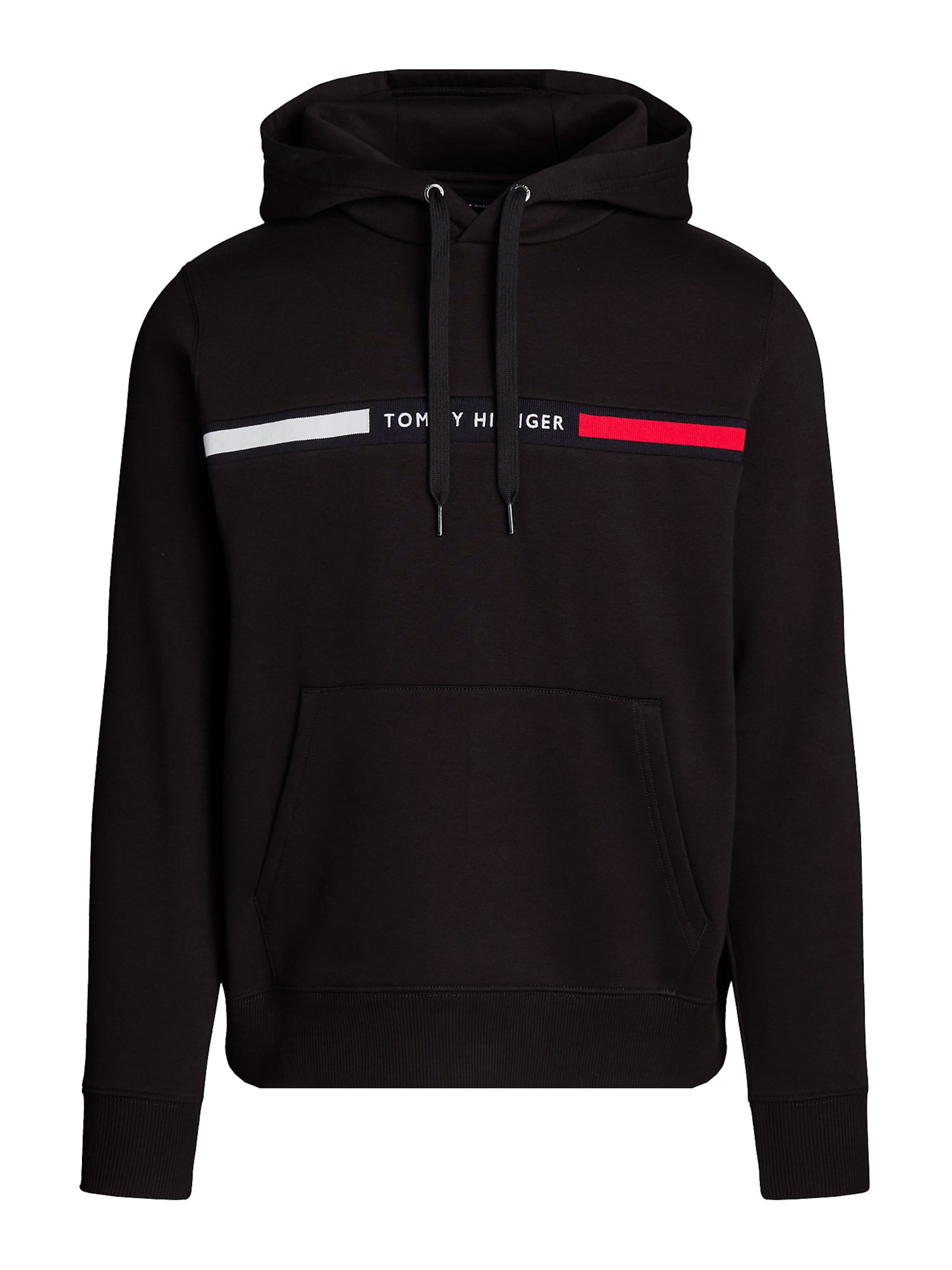 TOMMY HILFIGER Mikina - Čierna: predná strana