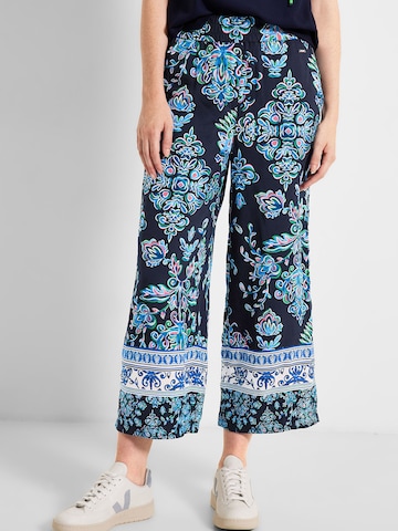 CECIL Loose fit Pants in Blue: front