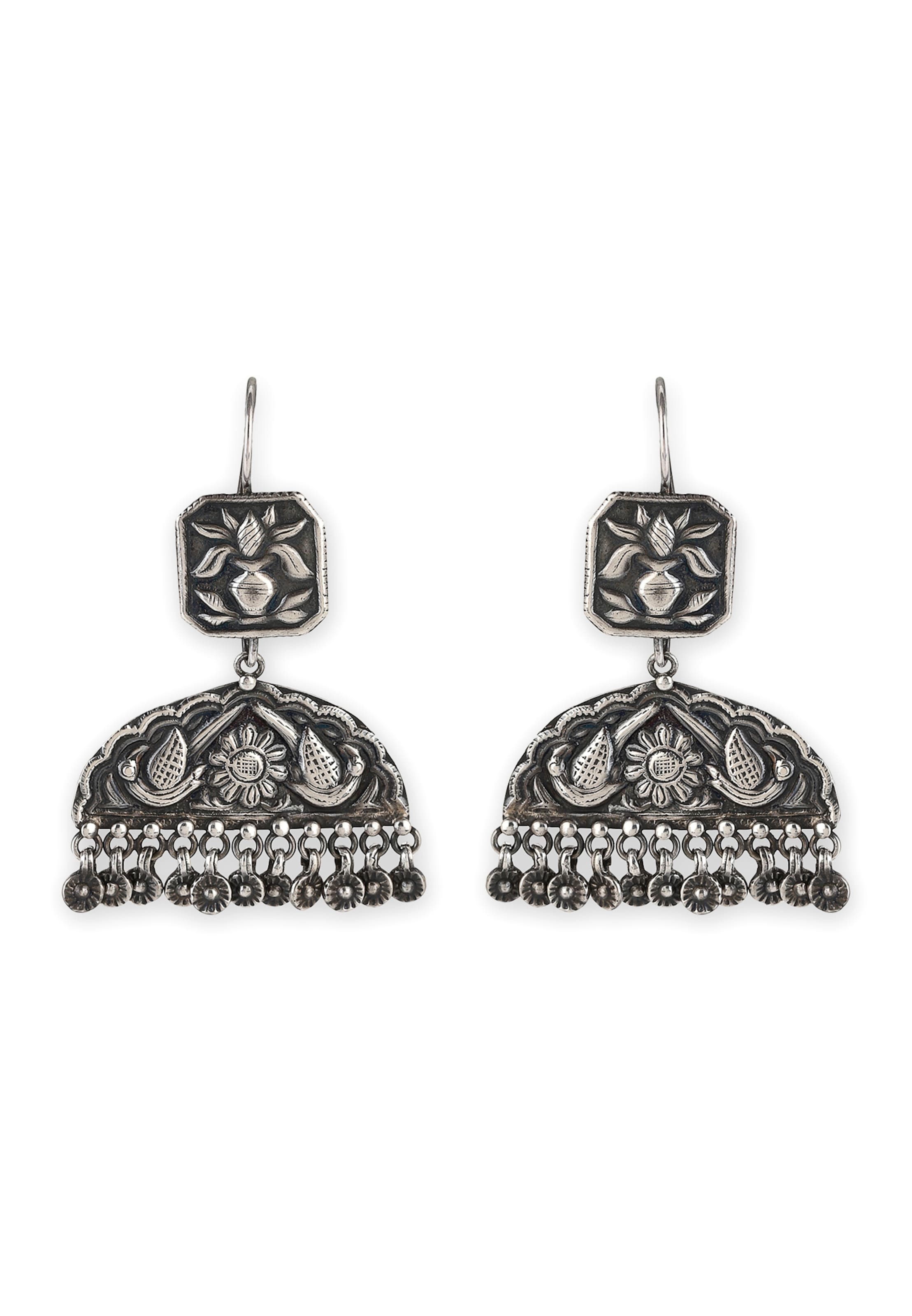 Gaya - Pendientes en plata: frente