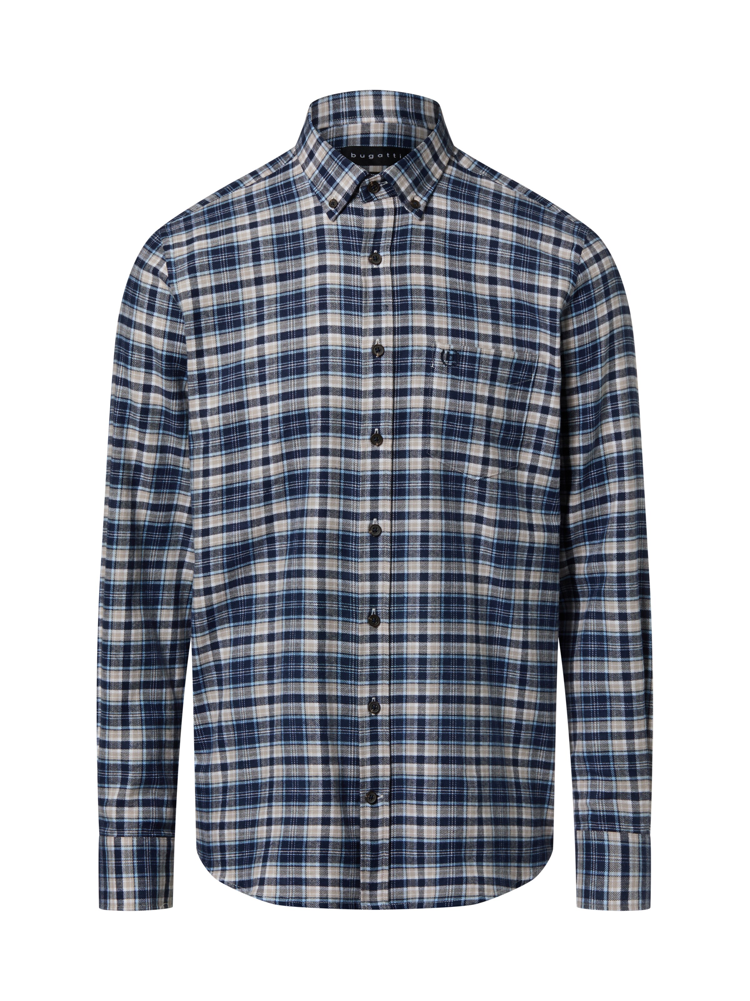 bugatti Button Up Shirt in Blue: front
