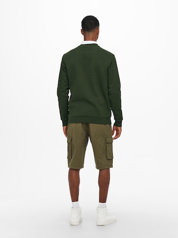 Coupe regular Sweat-shirt 'Ceres' Only & Sons en vert