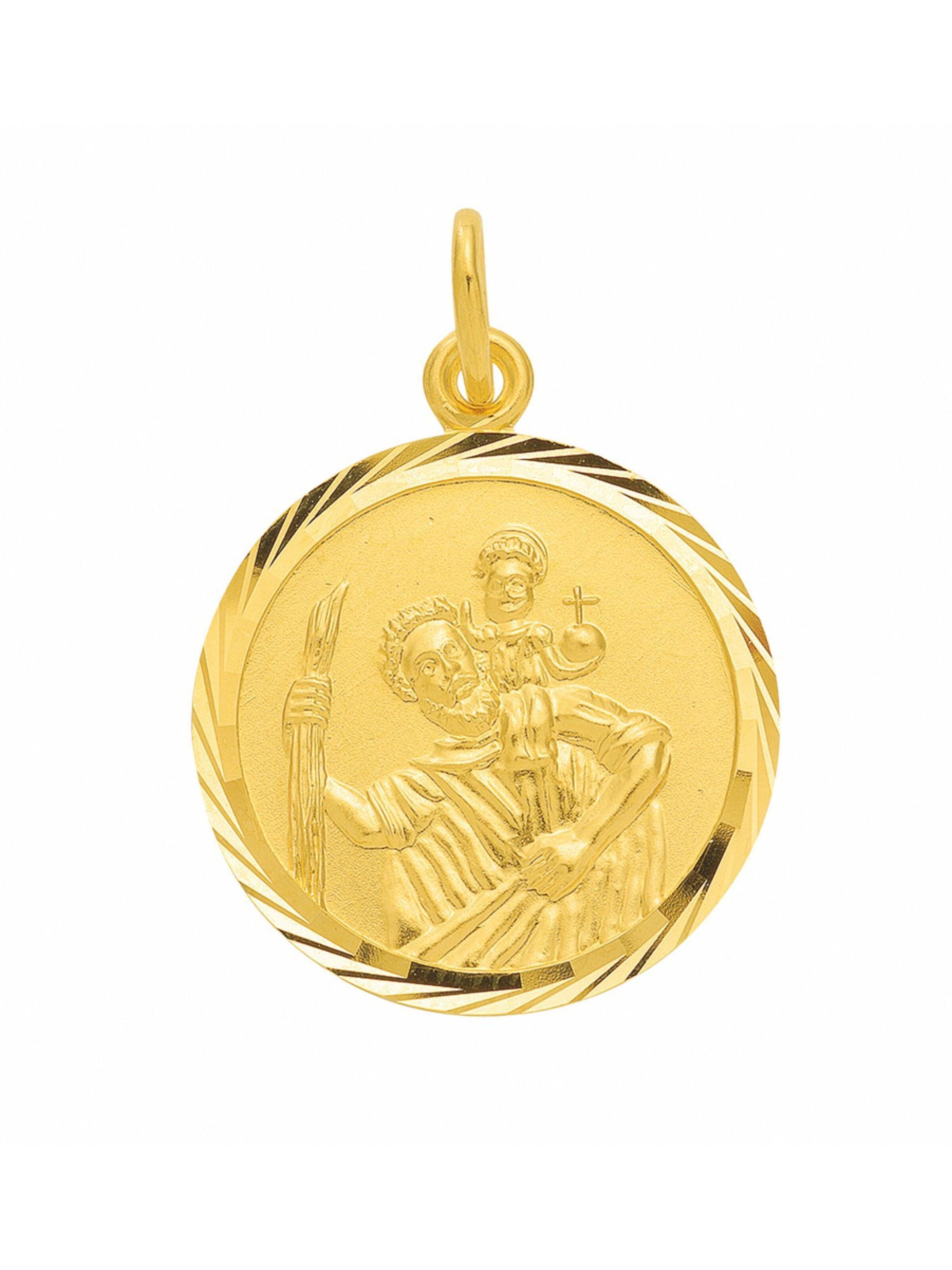 Adelia´s Pendant 'Christophorus' in Gold: front