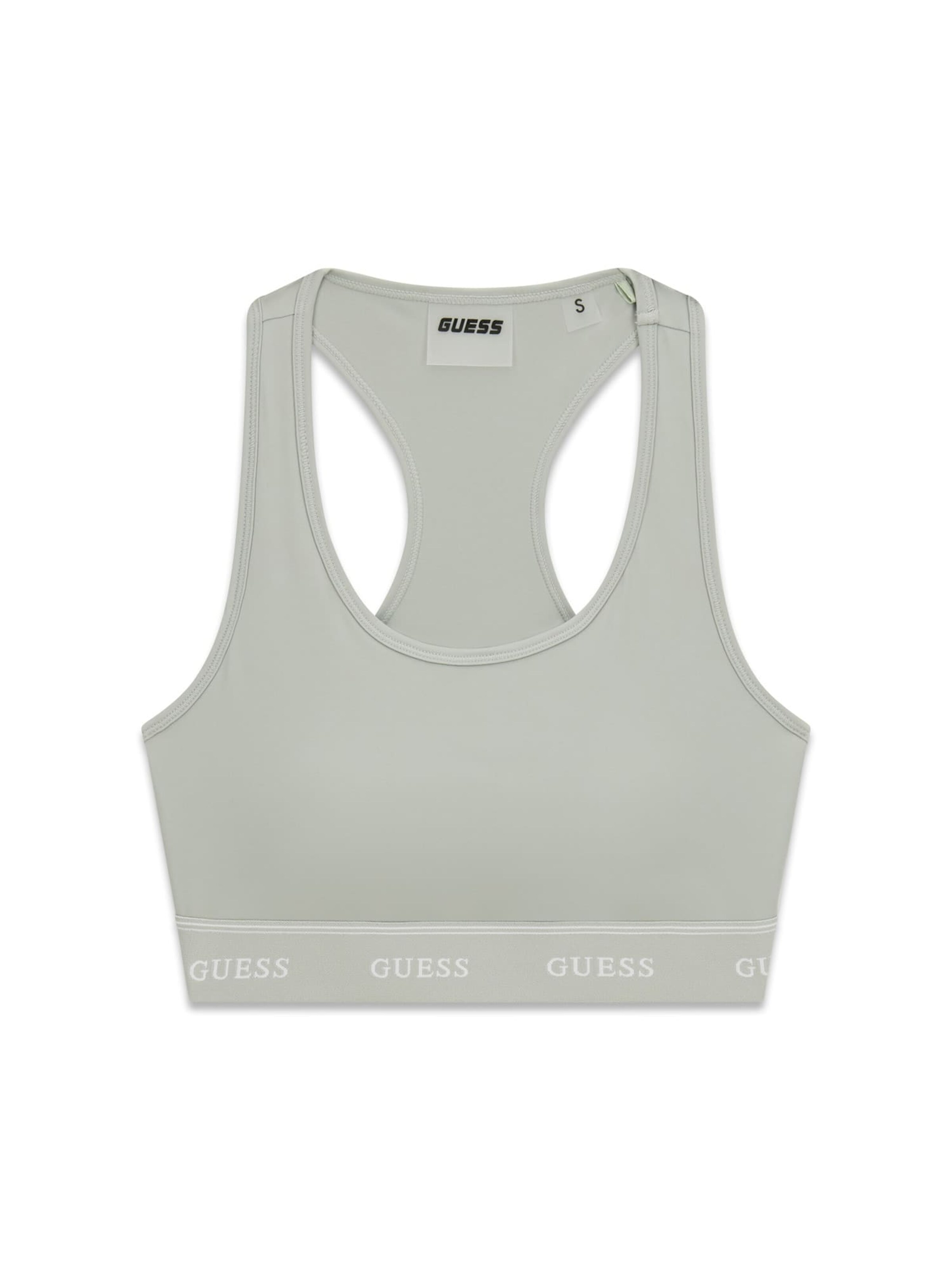 GUESS Bralette Sports Bra in Green: front
