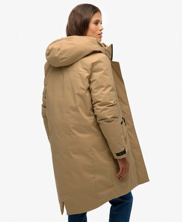 Superdry Winterparka 'City Fishtail' in Beige