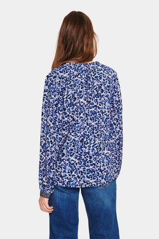 SAINT TROPEZ - Blusa 'Pelé' em azul