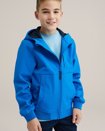 Veste mi-saison WE Fashion en bleu : devant
