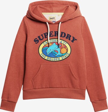 Superdry Sweatshirt in Bruin: voorkant