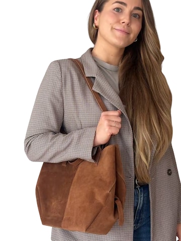 lePelou Shoulder Bag 'TESSA' in Brown