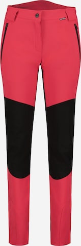 ICEPEAK Slimfit Ulkoiluhousut 'Doral' värissä vaaleanpunainen: etupuoli