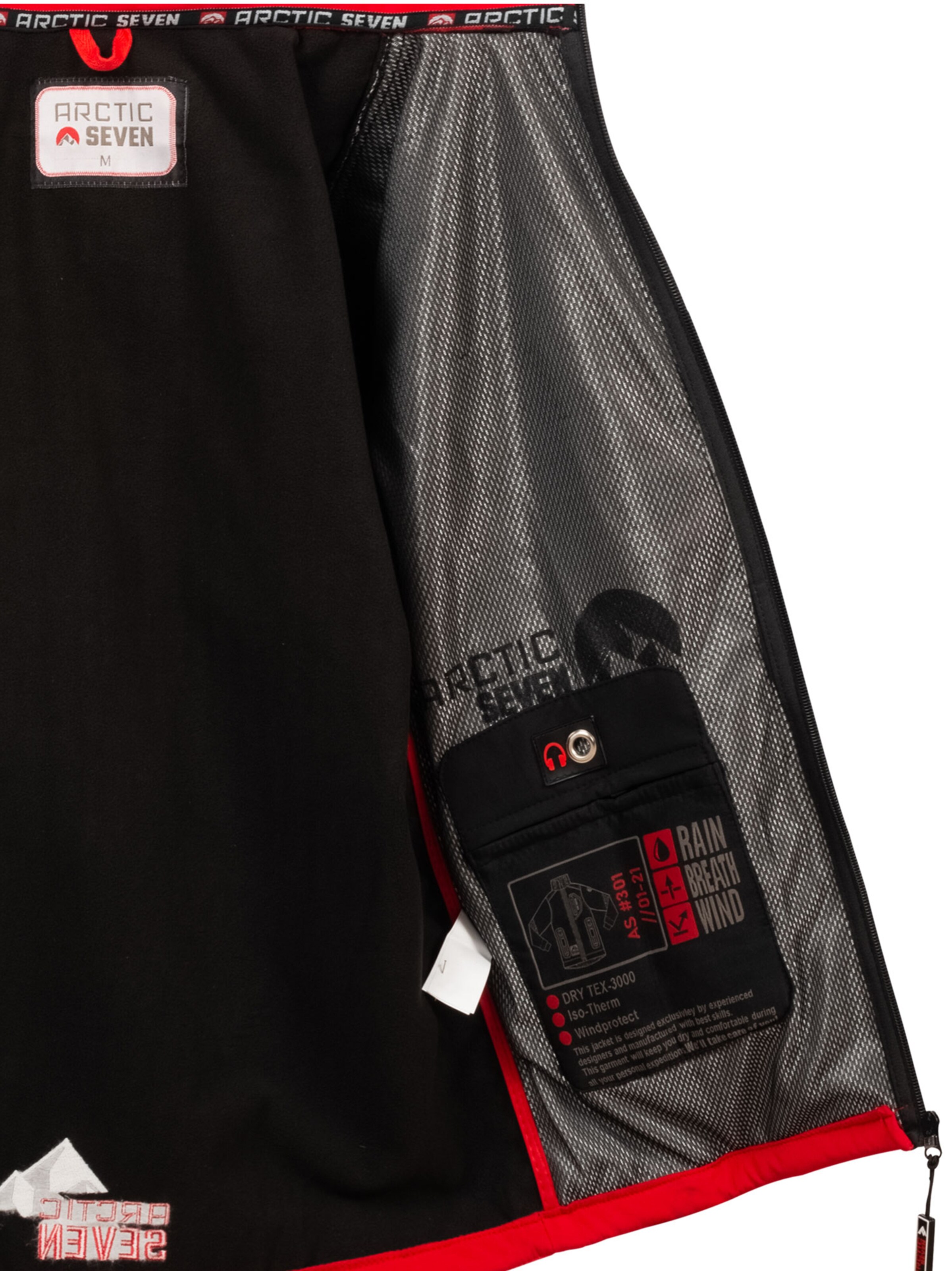 Arctic Seven Between-season jacket in Black