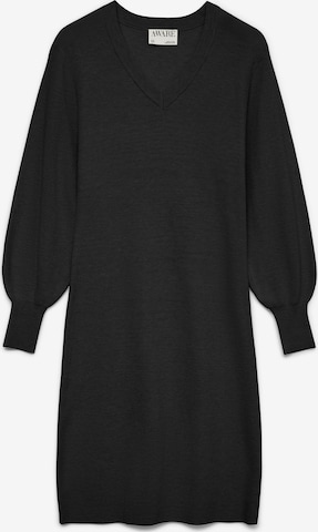 VERO MODA - Vestido de punto 'ALEXANDRA' en negro: frente