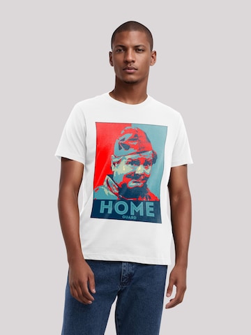 T-Shirt 'TV Times Benny Hill Home Guard' F4NT4STIC en blanc : devant