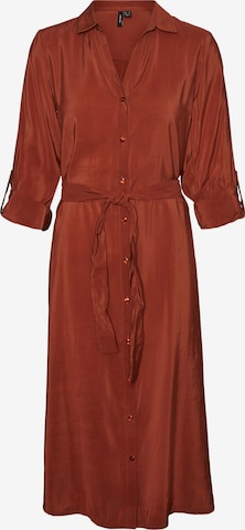 VERO MODA Shirt Dress 'Bell' in Brown: front