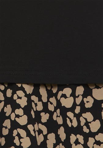 VIVANCE Short Pajama Set in Brown