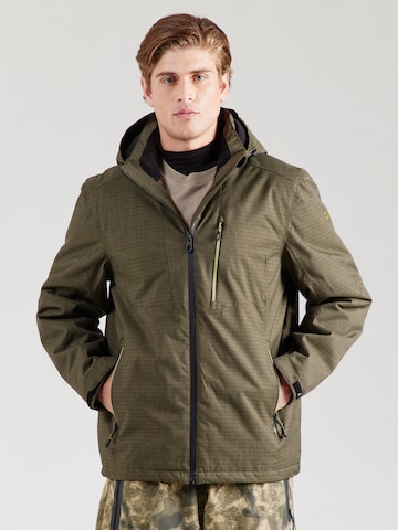 žalia KILLTEC Laisvalaikio striukė 'KOW 7': priekis