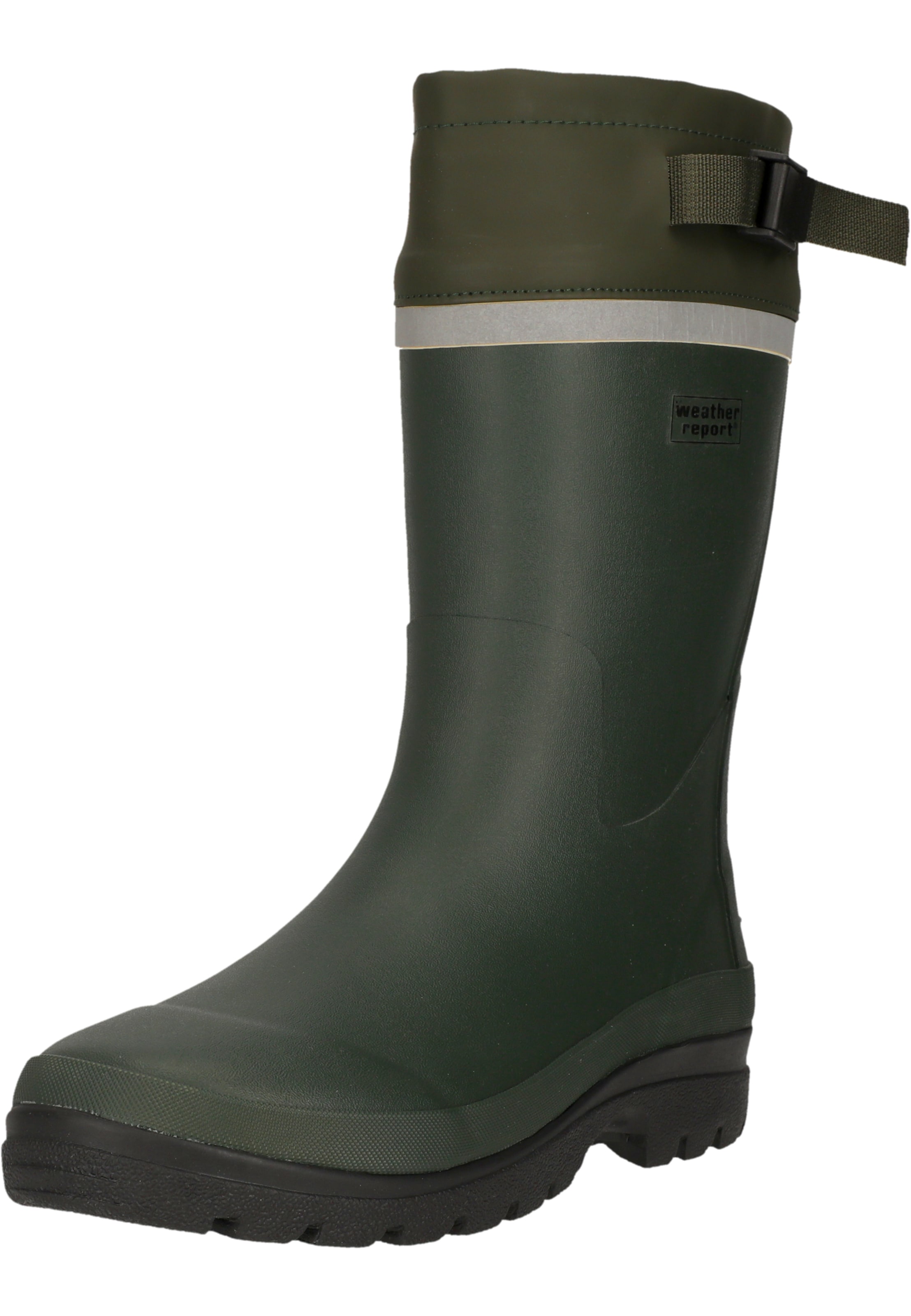 Weather Report Gummistiefel 'Kago' in Grün: Vorderseite