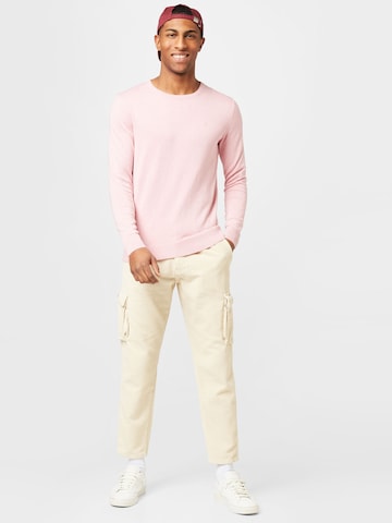 TOM TAILOR Regular Fit Pullover in Pink