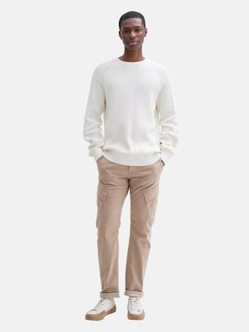 TOM TAILOR Tapered Functionele broek in Bruin