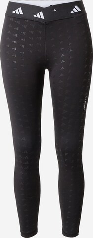 Skinny Pantalon de sport 'Brand Love' ADIDAS PERFORMANCE en noir : devant