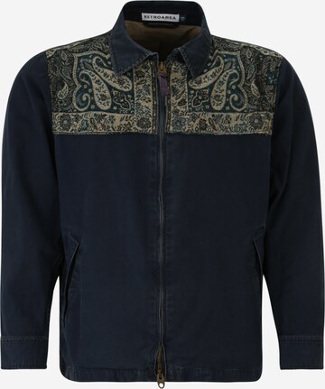 RETROAREA Between-Season Jacket in Blue: front