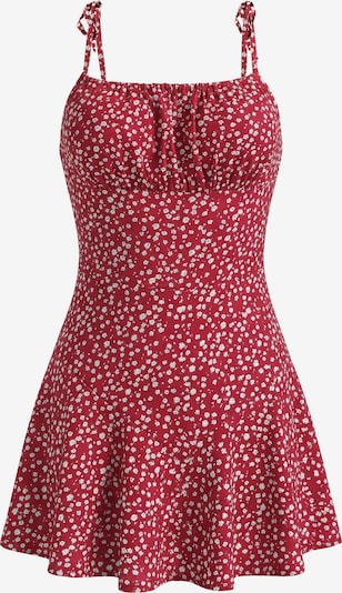 Salopeta Imily Bela pe roșu / alb, Vizualizare produs