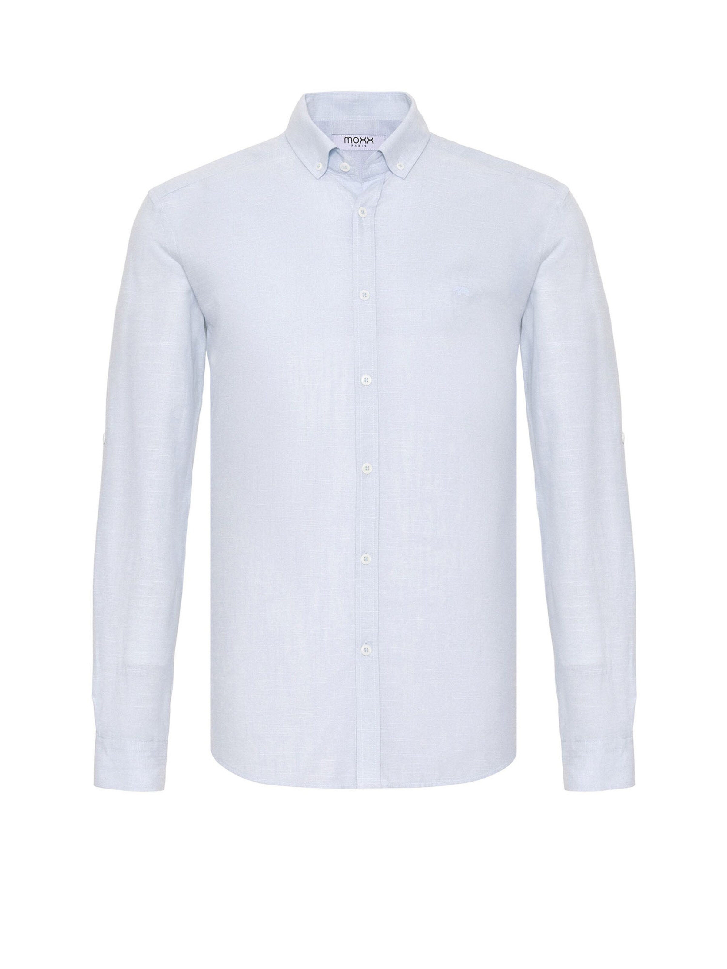 Moxx Paris Rovný strih Košeľa - Modrá: predná strana