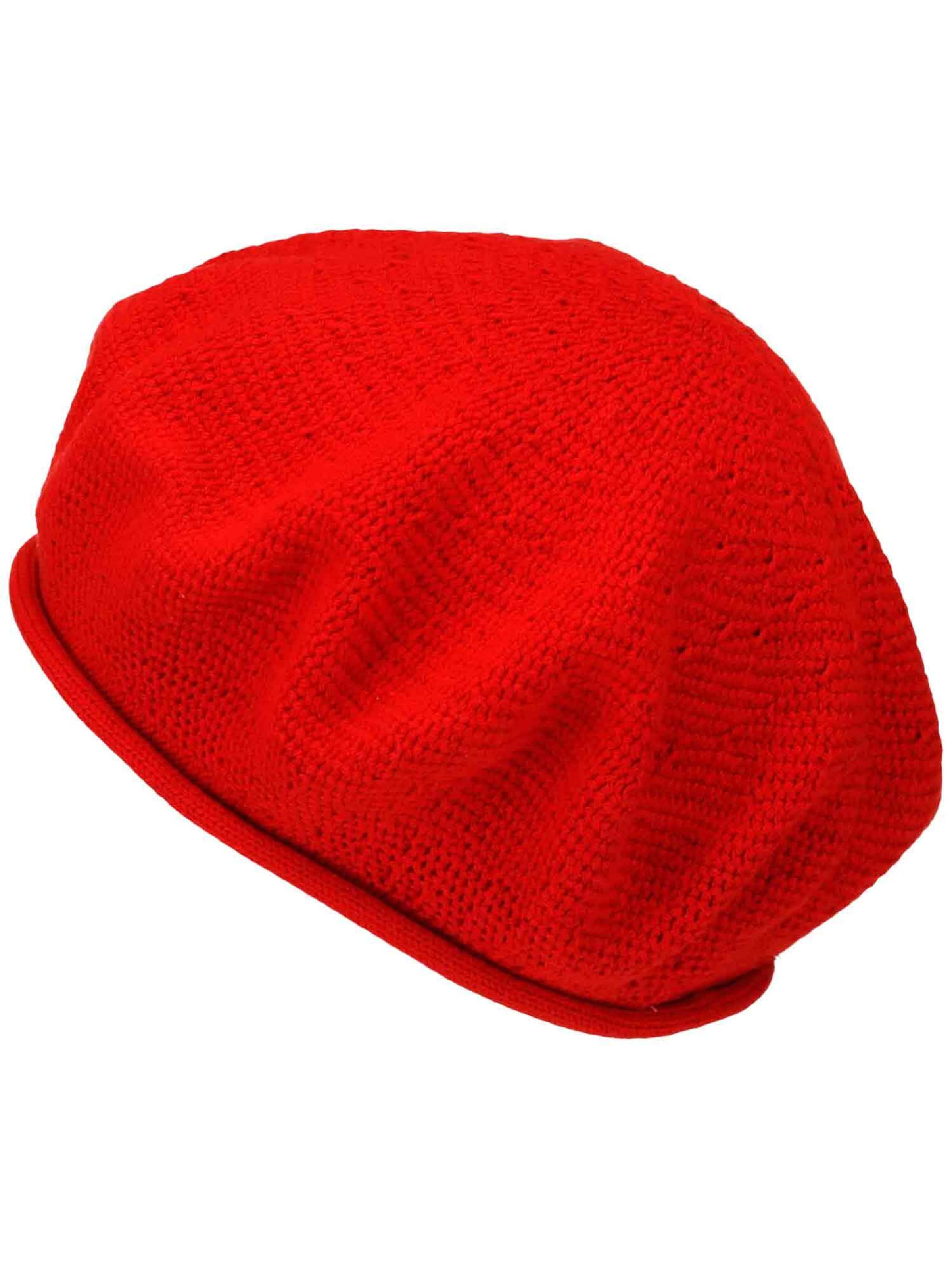 LOEVENICH Mütze in Rot: Vorderseite