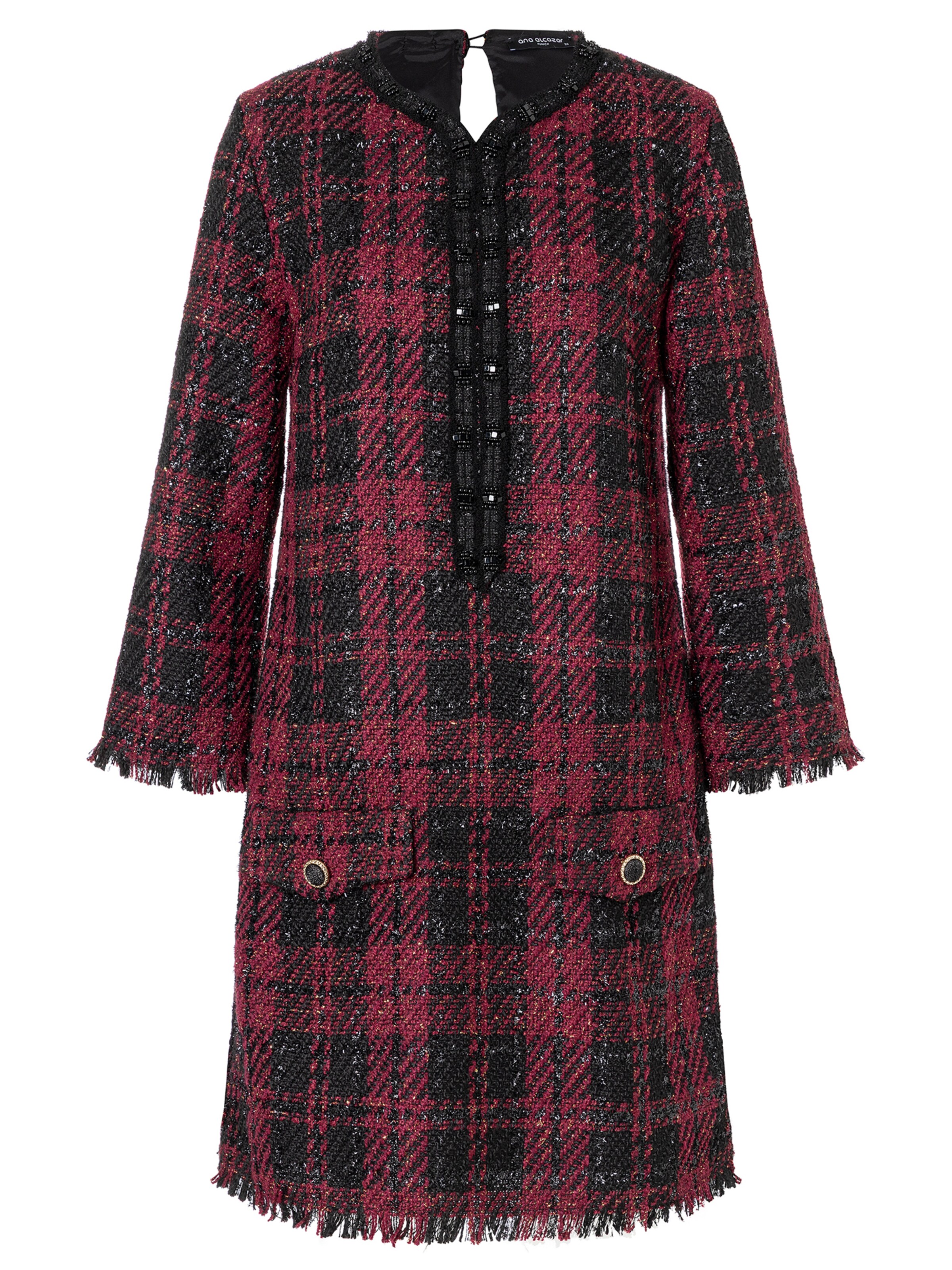 Ana Alcazar Jurk 'Abawa' in Rood: voorkant