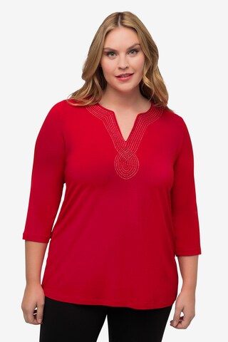 Ulla Popken Shirt in Rood: voorkant