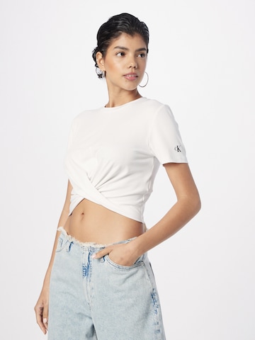 Calvin Klein Jeans Póló - fehér: elől