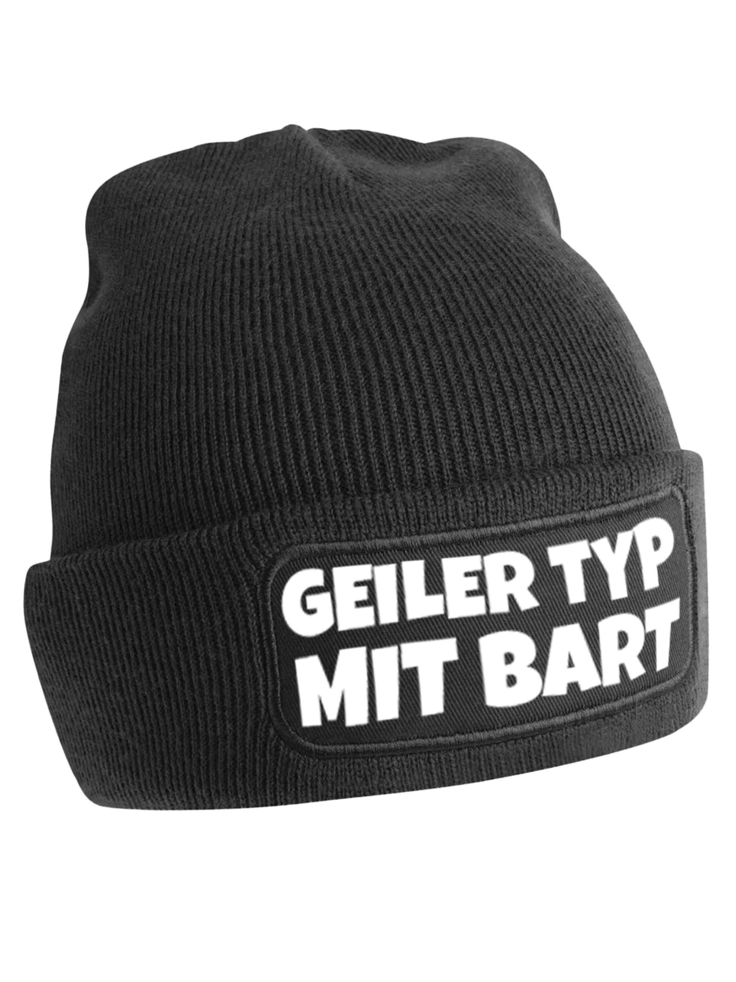 Youth Designz Mütze 'Geiler Typ mit Bart'‌‌‌‌‌‌‌‌ in Schwarz