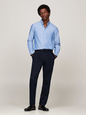 TOMMY HILFIGER Slim fit Overhemd in Blauw