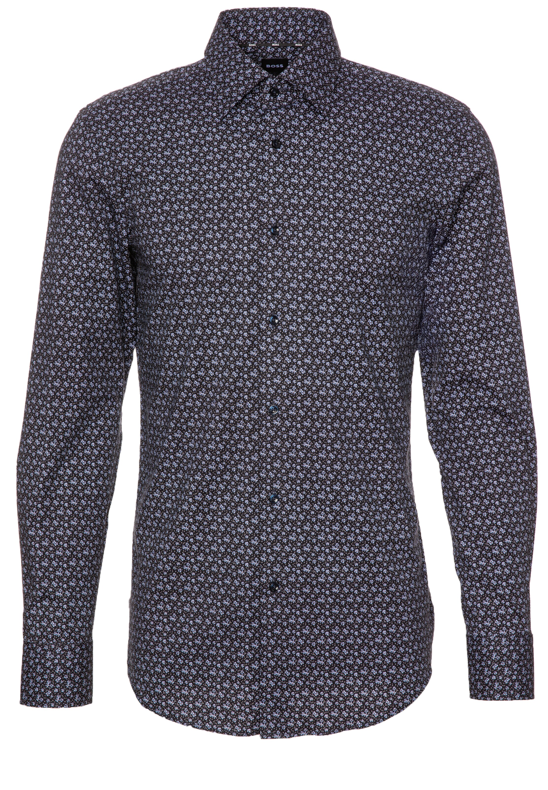 BOSS Regular Fit Hemd in Grau: Vorderseite