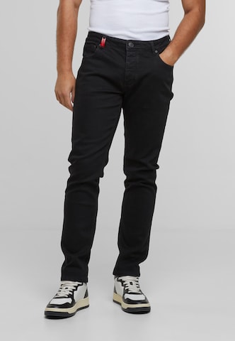 2Y Premium Slimfit Jeans 'Alejandro' in Zwart: voorkant