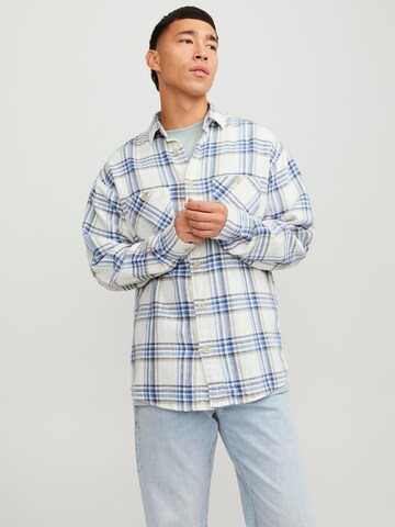 JACK & JONES - Comfort Fit Camisa 'JJEMichael' em branco: frente