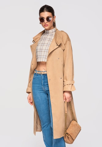 Ombre Tussenmantel in Bruin