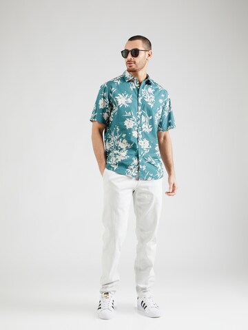 REPLAY Regular fit Button Up Shirt in Blue