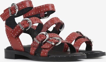 BRONX Strap Sandals ' Thrill ' in Red