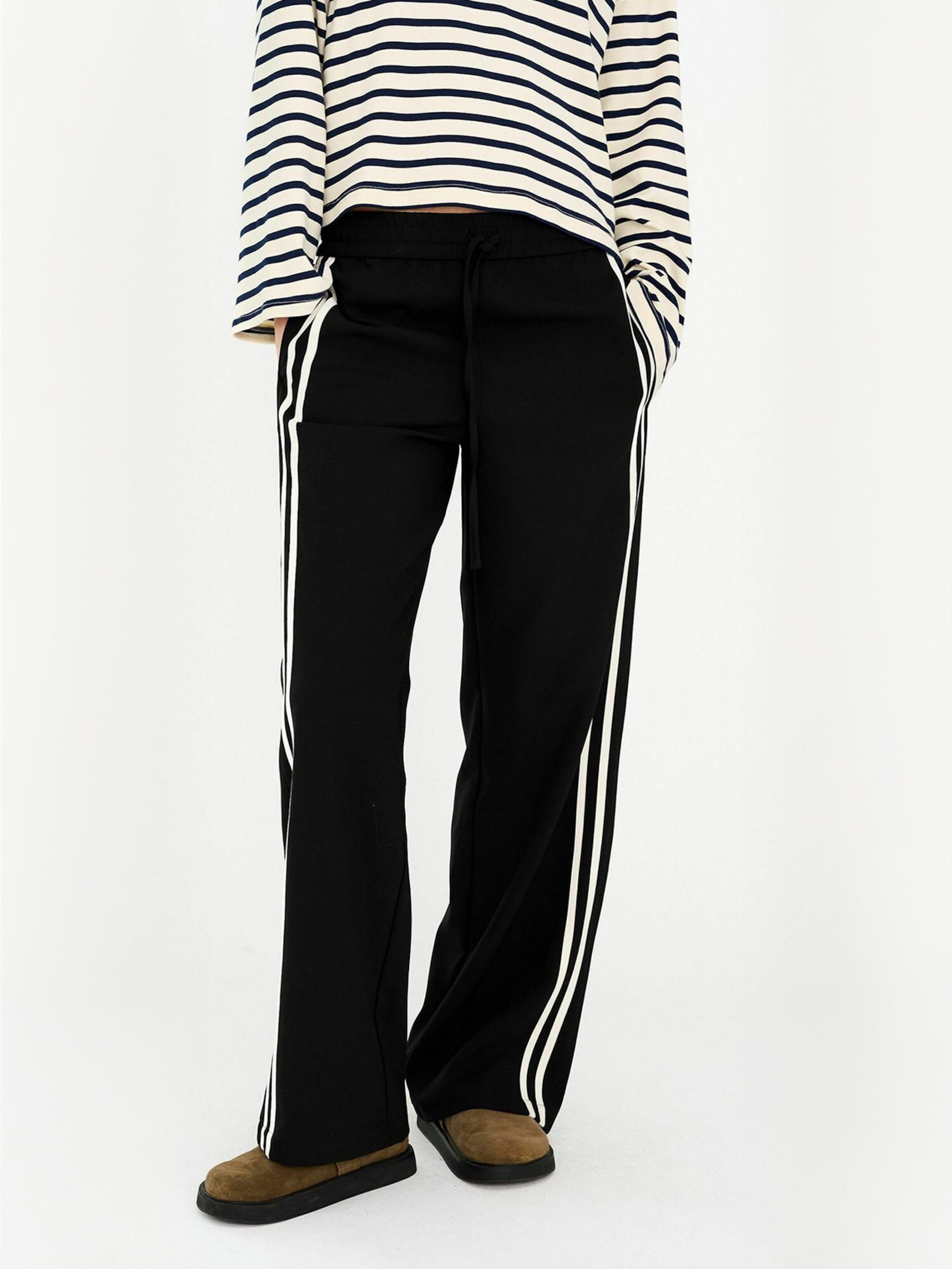 Ivy Copenhagen Regular Trouser ' IVY-Augusta ' in Schwarz