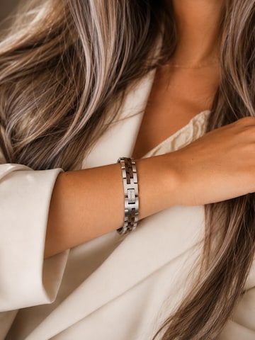 Holzwerk Armband 'MELLENSEE' in Zilver