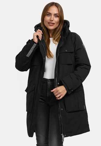 NAVAHOO Winterparka 'Eissturm 14' in Zwart