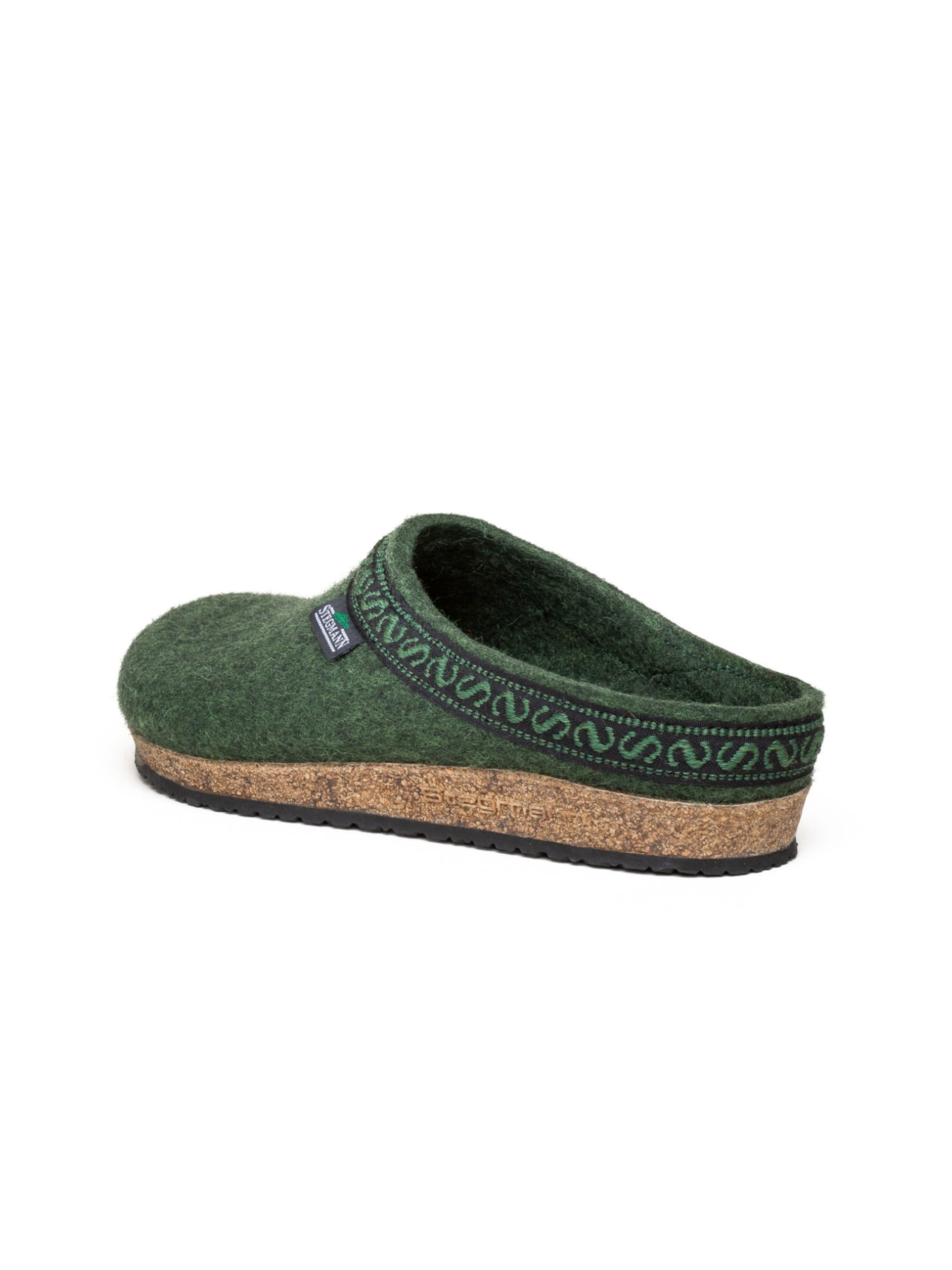 Stegmann Clogs 'Filzclogs Stegmann 108' in Green