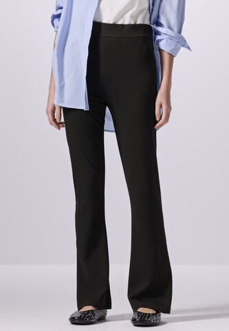Street One Studio Boot cut Pants in Black: front