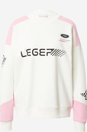 LeGer by Lena Gercke Sweatshirt 'Jovana' i lyserød / sort / hvid, Produktvisning