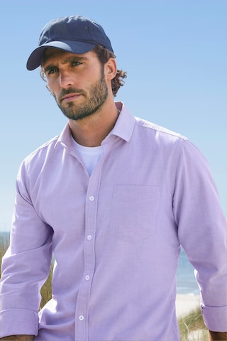 H.I.S Regular fit Button Up Shirt in Purple
