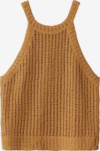 Tops en tricot 'FUSTA' MANGO en marron : devant