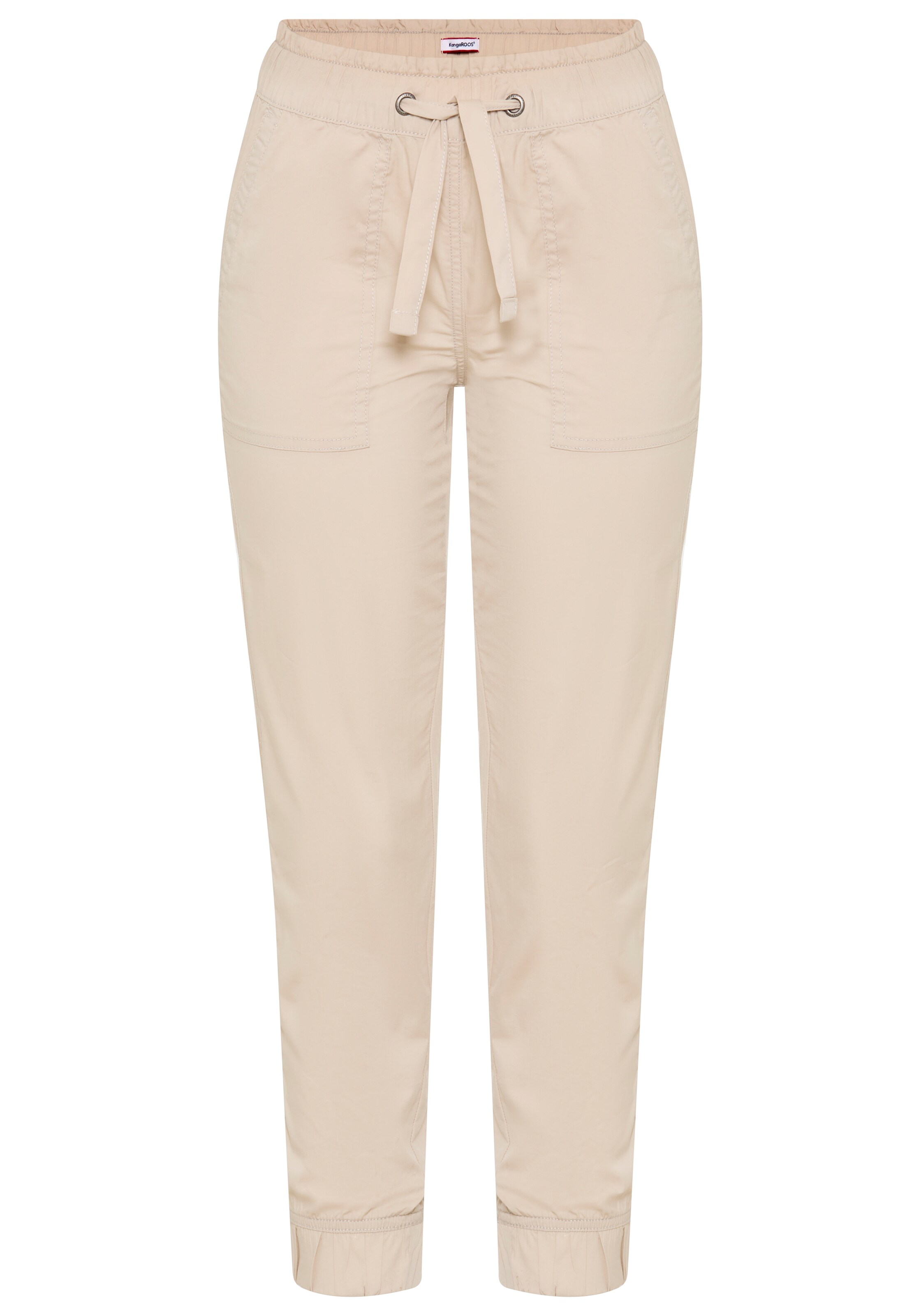 KangaROOS Regular Pants in Beige: front