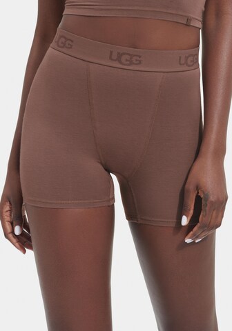 UGG Skinny Shorts in Braun: Vorderseite