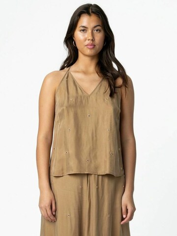 Coster Copenhagen Top in Brown: front