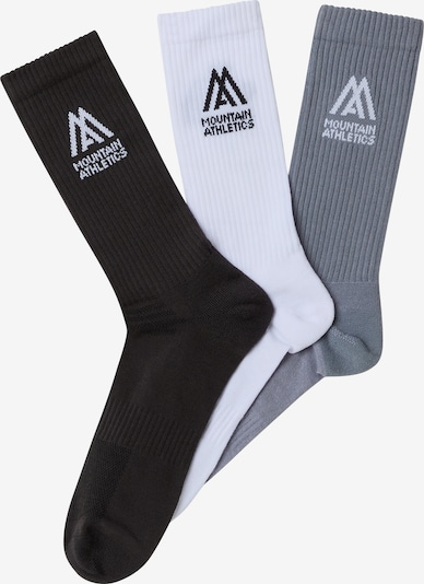 Sportinės kojinės iš THE NORTH FACE, spalva – pilka / juoda / balta, Prekių apžvalga
